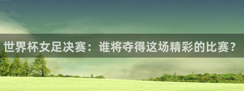 世界杯直播：世界杯女足决赛：谁将夺得这场精彩的比赛？